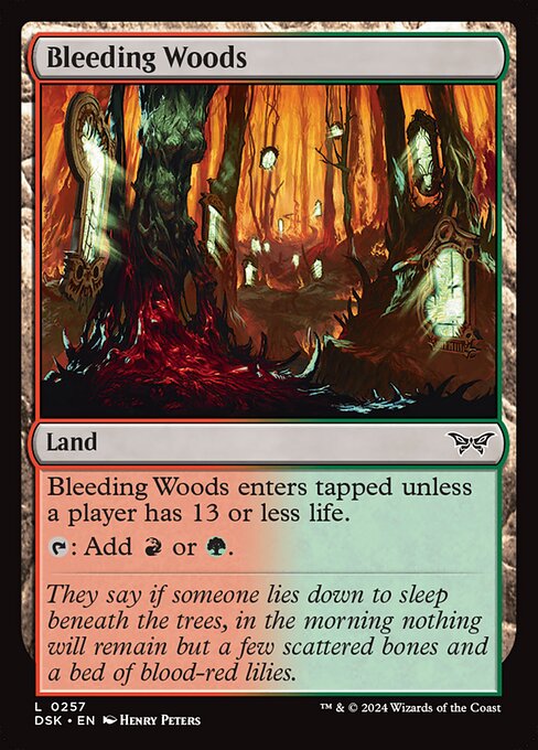 Bleeding Woods - Duskmourn: House of Horror - 257
