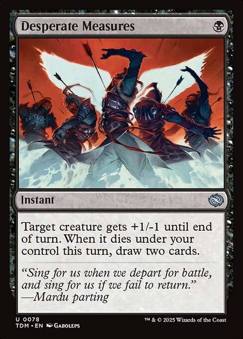 Desperate Measures - Tarkir: Dragonstorm - 78