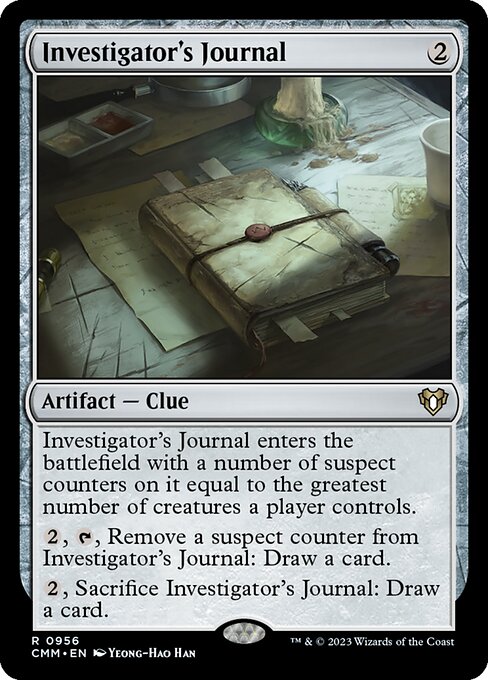 Investigator's Journal - Commander Masters - 956