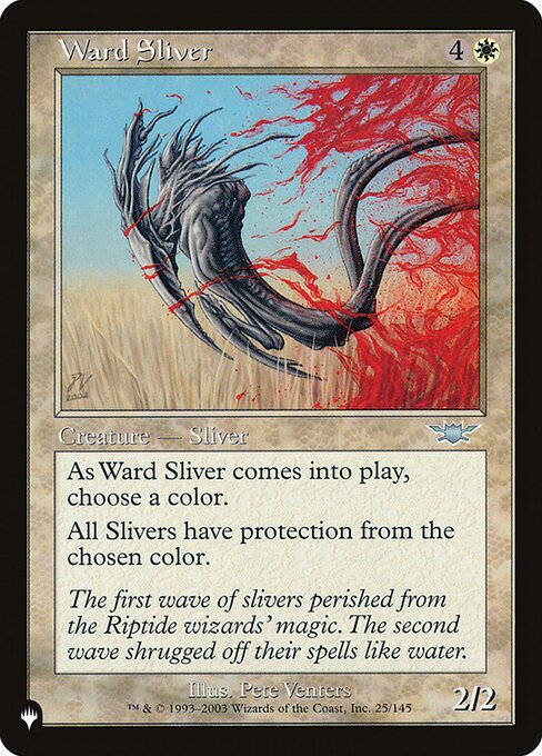 Ward Sliver - The List - LGN-25
