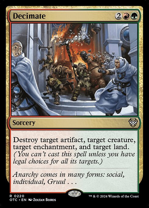 Decimate - Outlaws of Thunder Junction Commander - 220