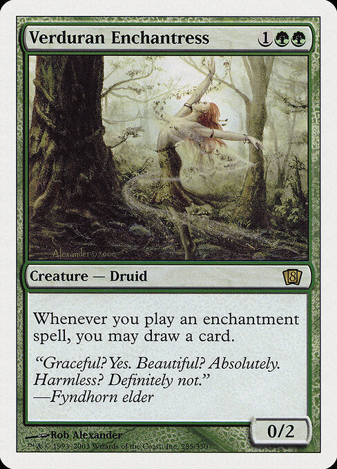 Verduran Enchantress - Eighth Edition - 285