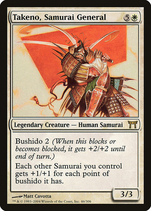 Takeno, Samurai General - Champions of Kamigawa - 46
