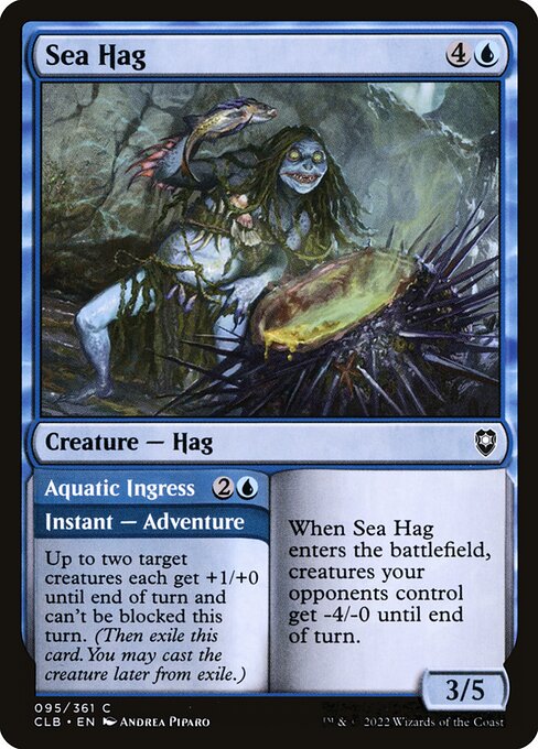 Sea Hag // Aquatic Ingress - Commander Legends: Battle for Baldur's Gate - 95