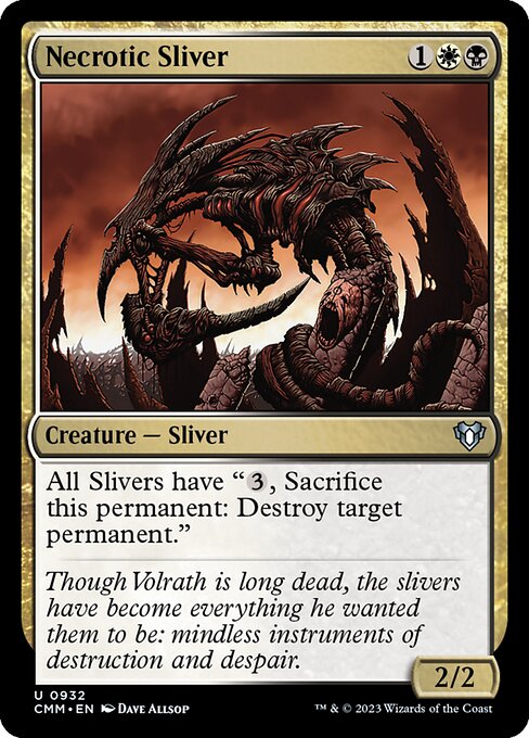Necrotic Sliver - Commander Masters - 932
