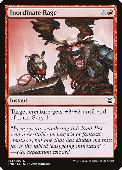 Inordinate Rage - Zendikar Rising - 144