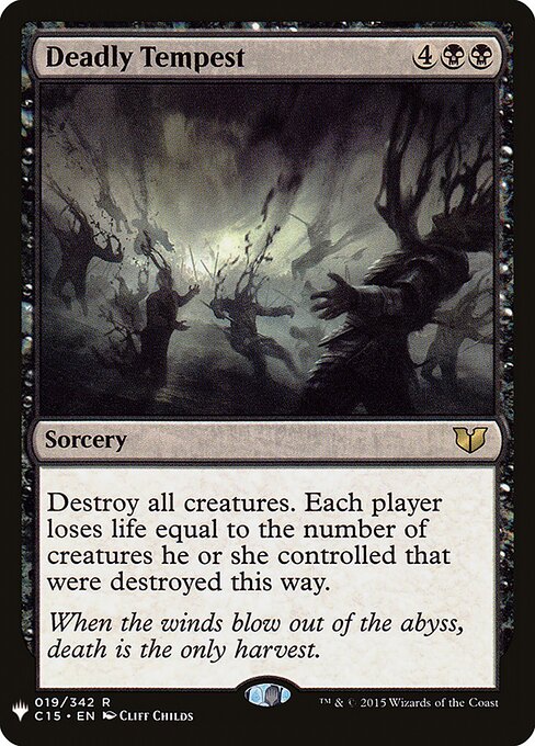 Deadly Tempest - The List - C15-19