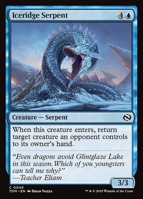 Iceridge Serpent - Tarkir: Dragonstorm - 49