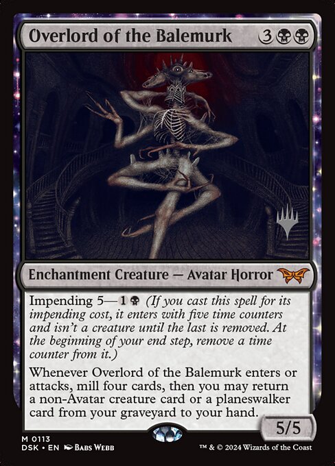 Overlord of the Balemurk - Duskmourn: House of Horror Promos - 113p