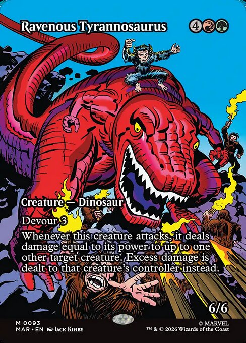 Ravenous Tyrannosaurus - Marvel Universe - 93