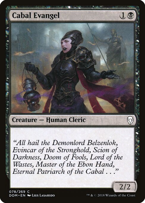 Cabal Evangel - Dominaria - 78