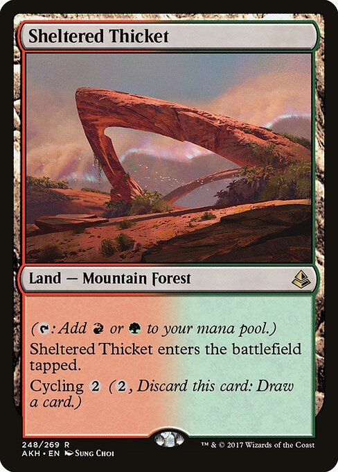 Sheltered Thicket - Amonkhet - 248