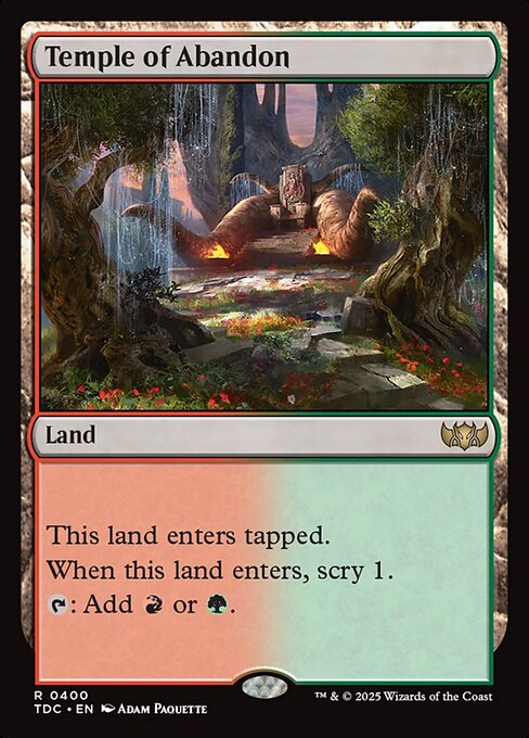 Temple of Abandon - Tarkir: Dragonstorm Commander - 400