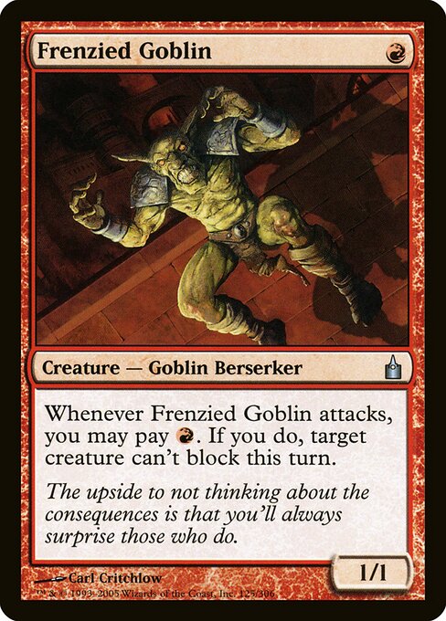 Frenzied Goblin - Ravnica: City of Guilds - 125