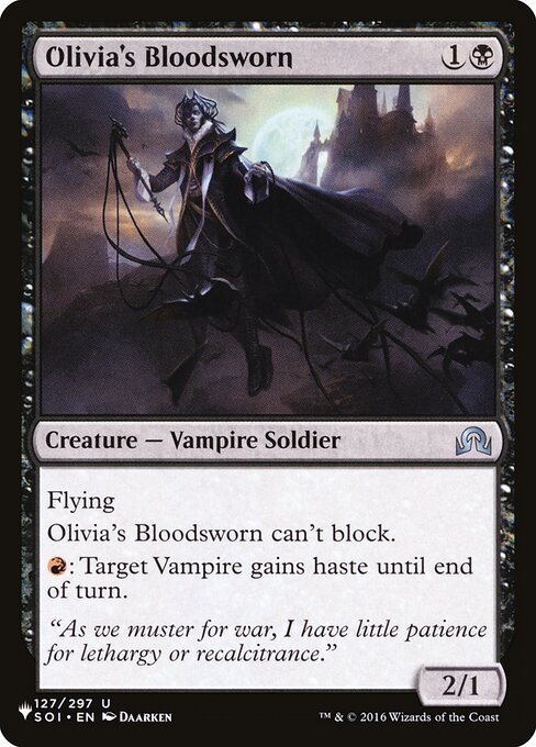 Olivia's Bloodsworn - The List - SOI-127
