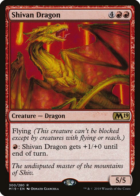 Shivan Dragon - Core Set 2019 - 300