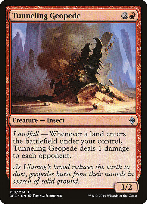 Tunneling Geopede - Battle for Zendikar - 158