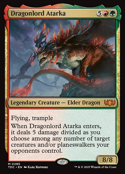 Dragonlord Atarka - Tarkir: Dragonstorm Commander - 285