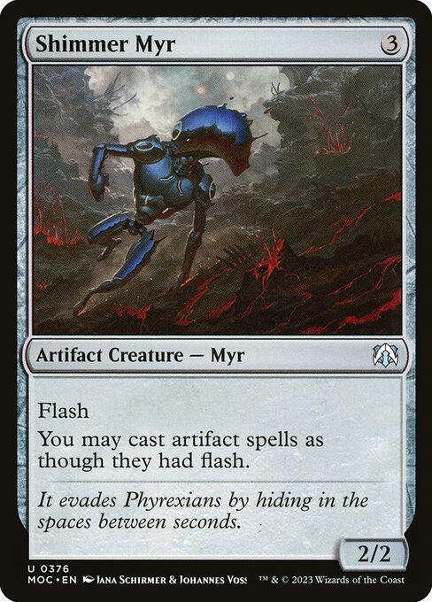 Shimmer Myr - March of the Machine Commander - 376