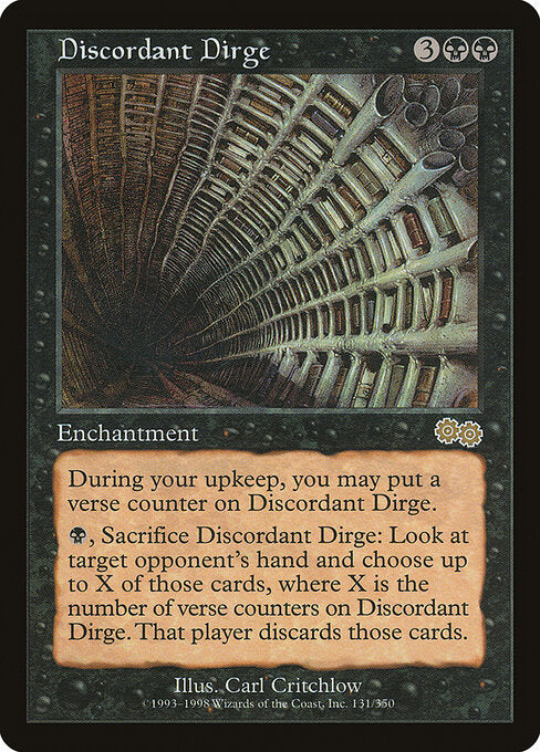 Discordant Dirge - Urza's Saga - 131