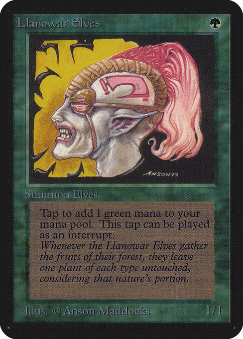 Llanowar Elves - Limited Edition Alpha - 210