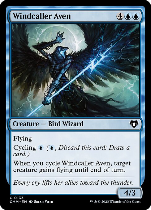 Windcaller Aven - Commander Masters - 133