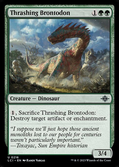 Thrashing Brontodon - The Lost Caverns of Ixalan - 216