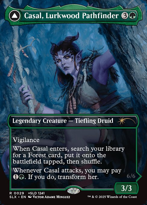 Casal, Lurkwood Pathfinder // Casal, Pathbreaker Owlbear - Universes Within - 29