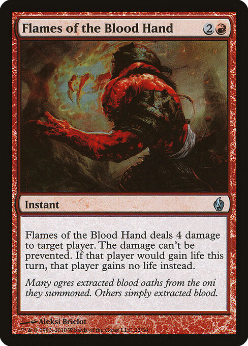 Flames of the Blood Hand - Premium Deck Series: Fire and Lightning - 22