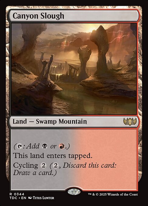 Canyon Slough - Tarkir: Dragonstorm Commander - 344