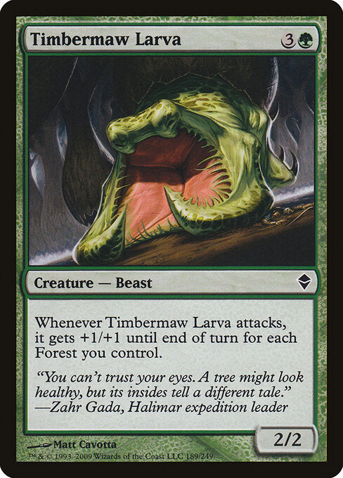 Timbermaw Larva - Zendikar - 189