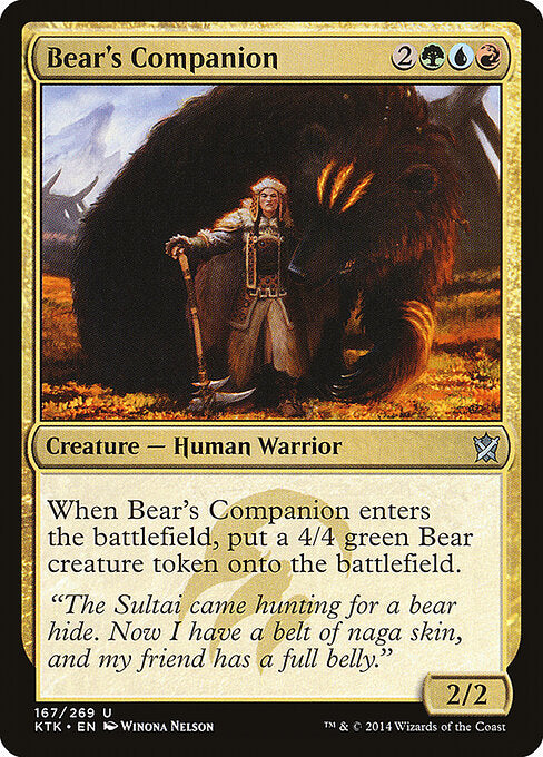 Bear's Companion - Khans of Tarkir - 167