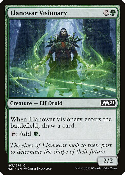 Llanowar Visionary - Core Set 2021 - 193