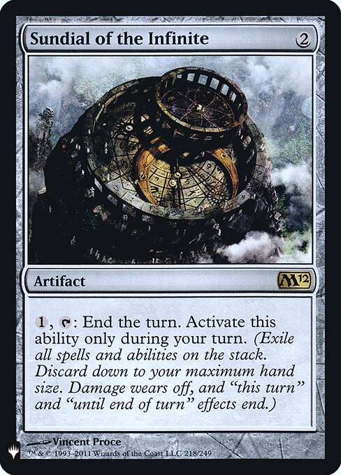 Sundial of the Infinite - The List - M12-218