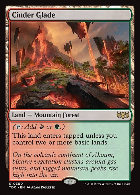 Cinder Glade - Tarkir: Dragonstorm Commander - 350
