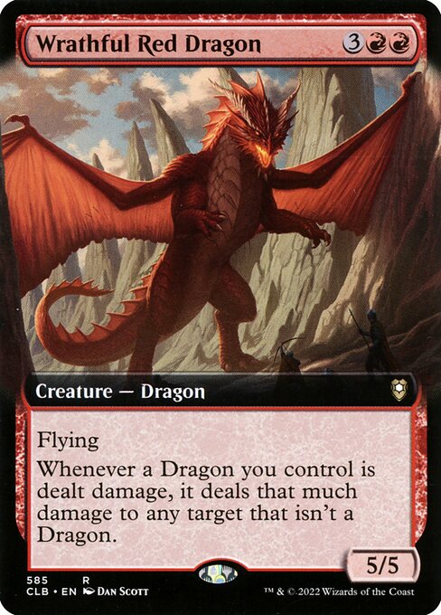 Wrathful Red Dragon - Commander Legends: Battle for Baldur's Gate - 585