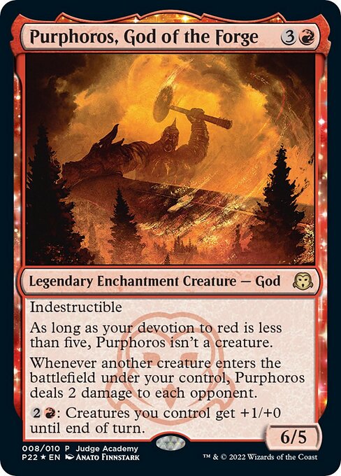 Purphoros, God of the Forge - Judge Gift Cards 2022 - 8