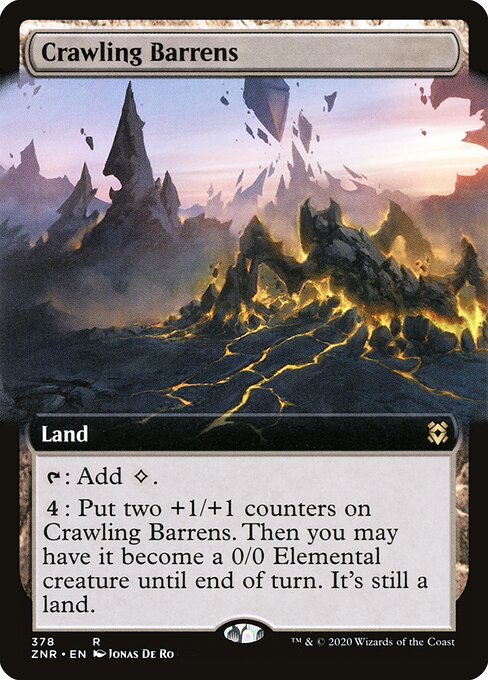 Crawling Barrens - Zendikar Rising - 378