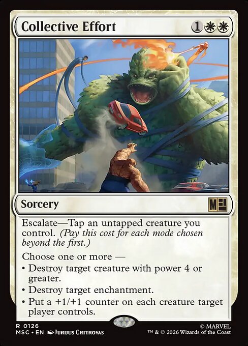 Collective Effort - Marvel Super Heroes Commander - 126