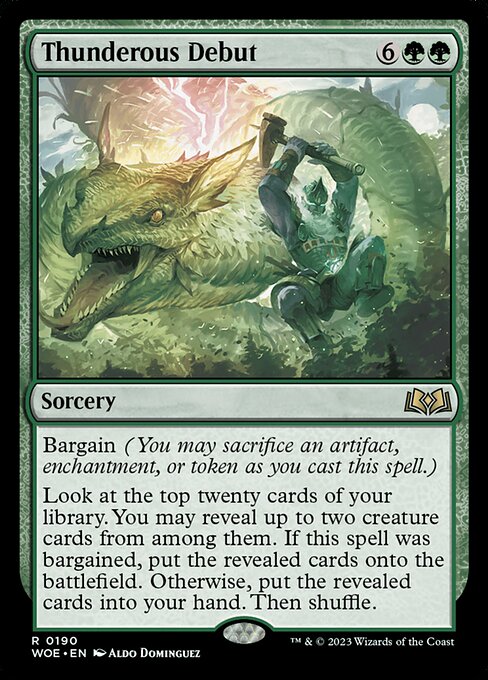 Thunderous Debut - Wilds of Eldraine - 190