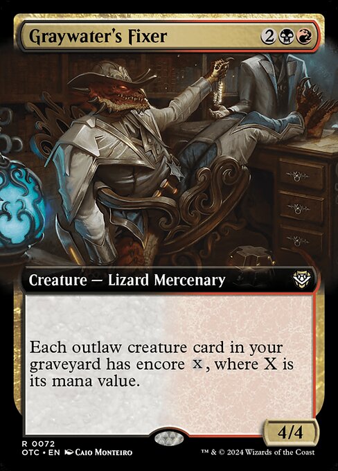 Graywater's Fixer - Outlaws of Thunder Junction Commander - 72