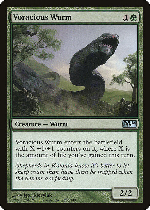 Voracious Wurm - Magic 2014 - 200