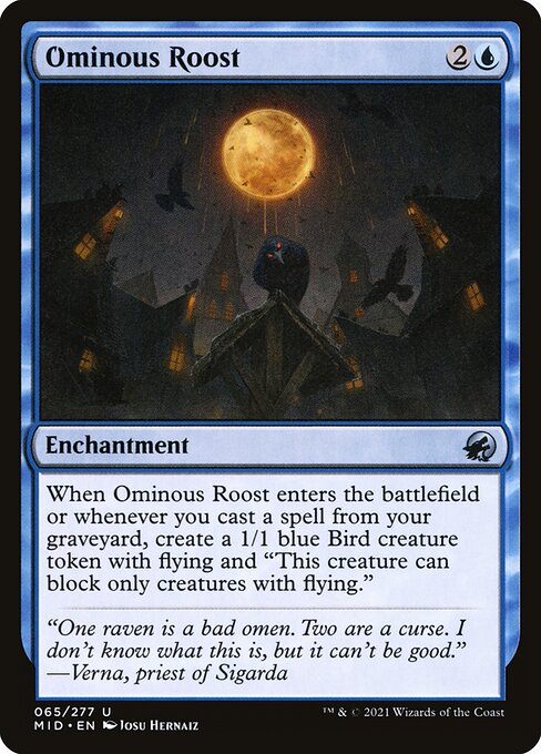 Ominous Roost - Innistrad: Midnight Hunt - 65