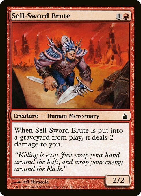 Sell-Sword Brute - Ravnica: City of Guilds - 142