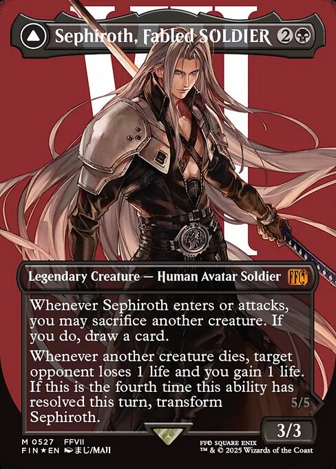 Sephiroth, Fabled SOLDIER // Sephiroth, One-Winged Angel - Final Fantasy - 527