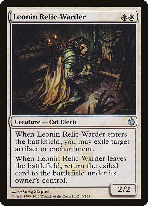 Leonin Relic-Warder - Mirrodin Besieged - 10
