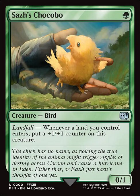 Sazh's Chocobo - Final Fantasy - 200