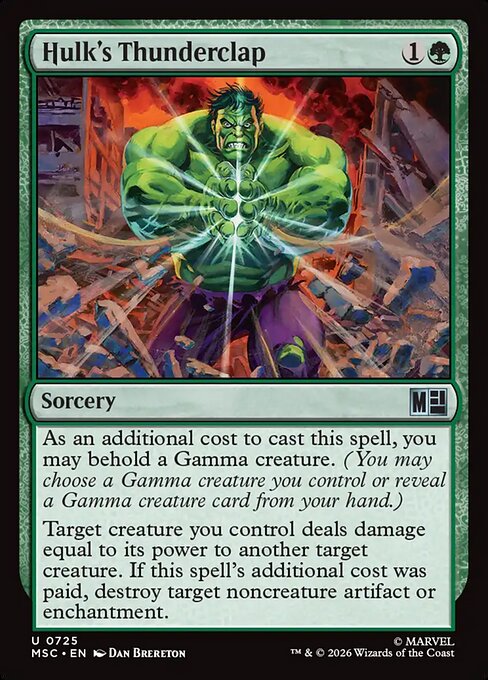 Hulk's Thunderclap - Marvel Super Heroes Commander - 725