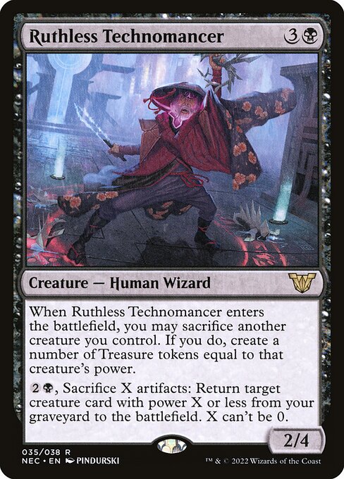 Ruthless Technomancer - Neon Dynasty Commander - 35