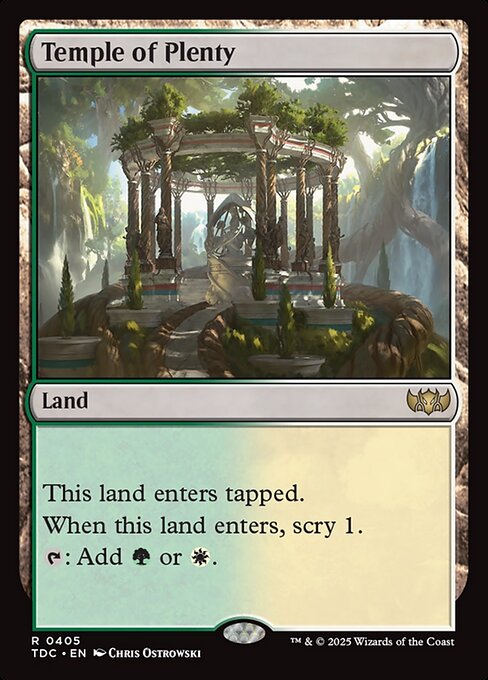 Temple of Plenty - Tarkir: Dragonstorm Commander - 405
